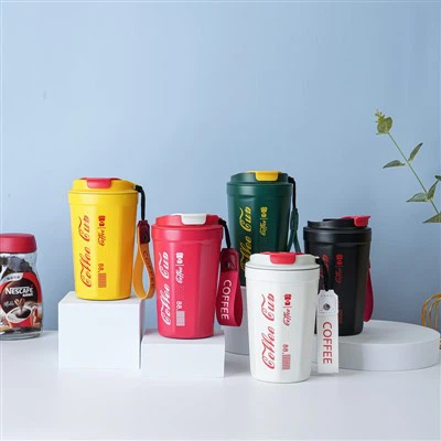 Vakuumski izolirana čaša od nehrđajućeg čelika Putna šalica za kavu otporna na prolijevanje